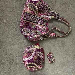 4 piece very berry paisley Vera Bradley set